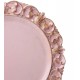 Sousplat 35cm Arabesco Em Plástico Rosa